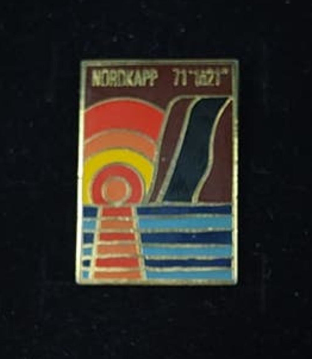 Nordkapp 71 1021 (North Cape, Norway), Midnight Sun Souvenir Travel Pin
